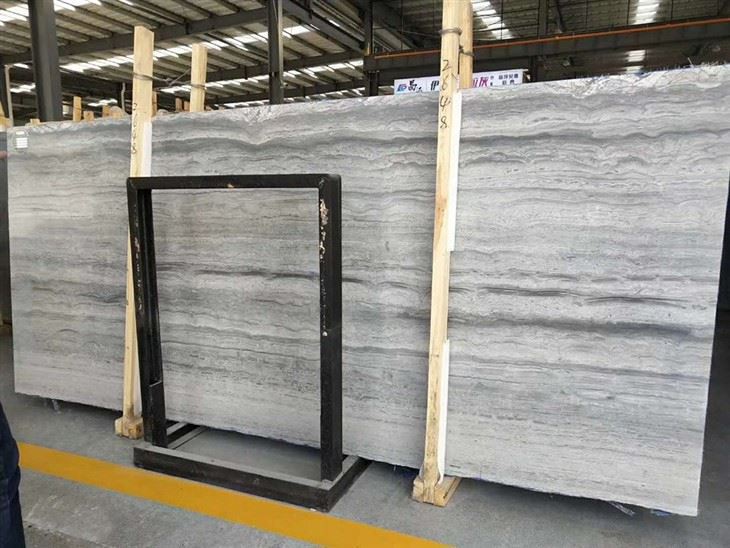 silver gray travertine slab